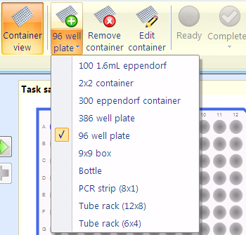 Adding containers to a task