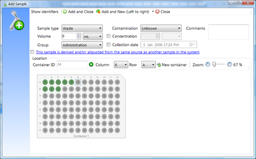 Add sample