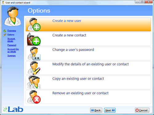 Users and contacts
