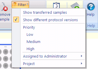 Filter control