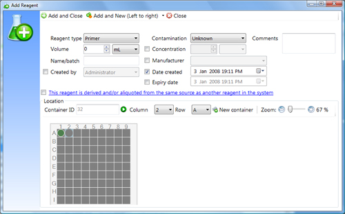 Add reagent