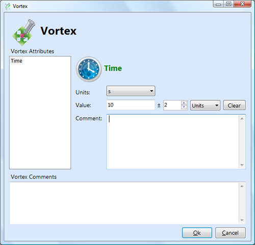 Component dialogue box