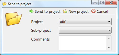 Send to project